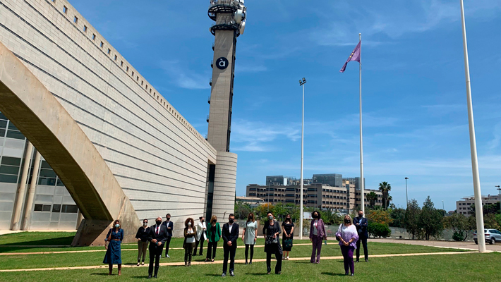 Foto de grupo visita À Punt